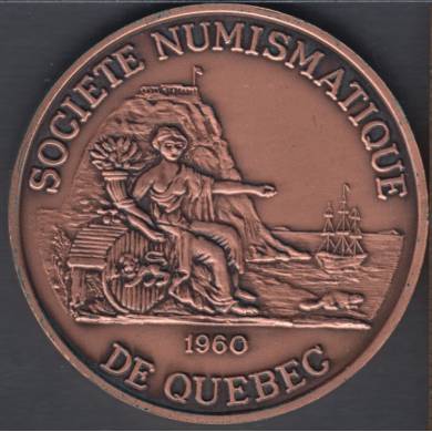 Jerome Remick - Quebec Socit Numismatique - Cuivre - 75 pcs - Mdaille
