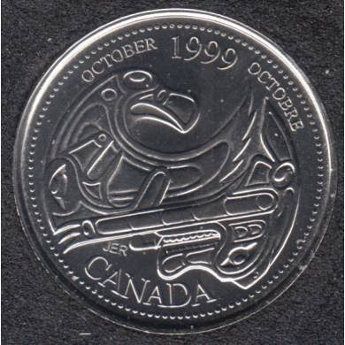 1999 - #910 NBU - Octobre - Canada 25 Cents
