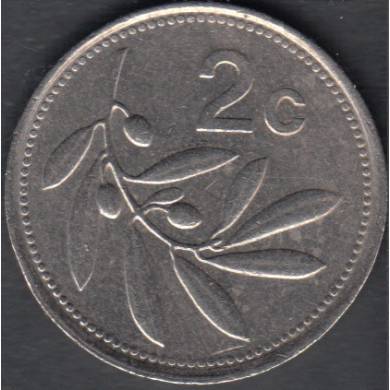 1993 - 2 Cents - Malta