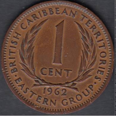 1962 - 1 Cent - Territoires des Caraibes Orientales