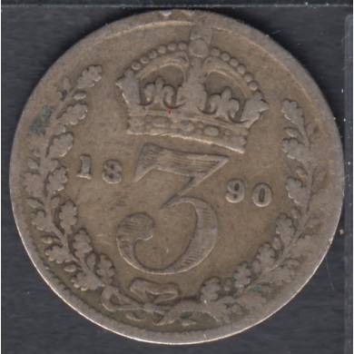 1890 - 3 Pence - Grande Bretagne