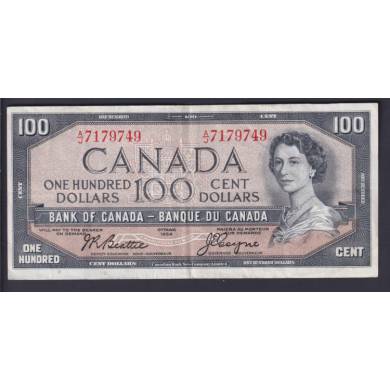 1954 $100 Dollars - EF - Beattie Coyne - Prefix A/J