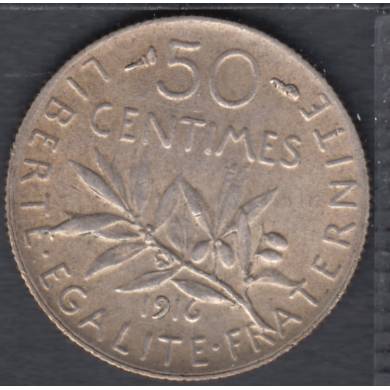 1916 - 50 Centimes - France