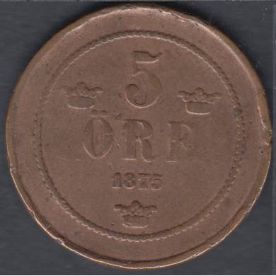 1875 - 5 Ore - Sweden