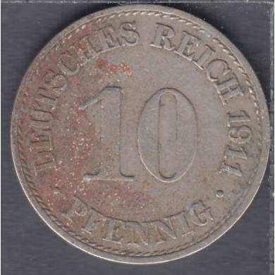 1911 A - 10 Pfennig - Germany