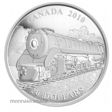 2010 - $20 - Fine Silver Coin - Great Canadian Locomotives: Selkirk
