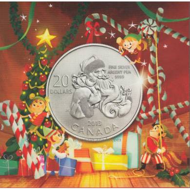 2013 - $20 for $20 Fine Silver Coin - Santa