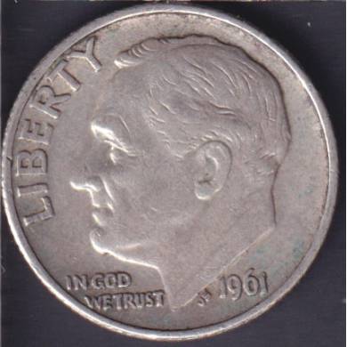 1961 D - Roosevelt - 10 Cents USA