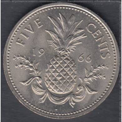 1966 - 5 Cents - B. Unc - Bahamas