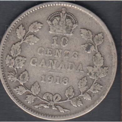 1918 - VG - Canada 10 Cents