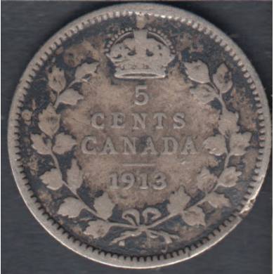 1913 - VG - Canada 5 Cents