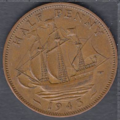 1943 - Half Penny - Grande Bretagne