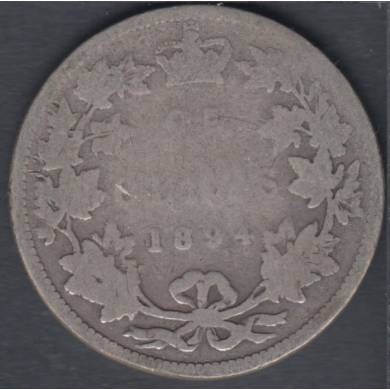 1894 - Good - Canada 25 Cents