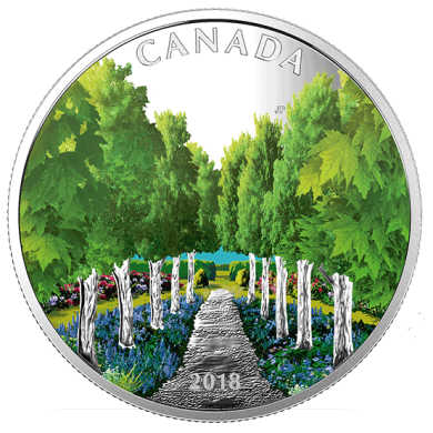 2018 - $20 - 1 oz. Pure Silver Coin - Maple Tree Tunnel