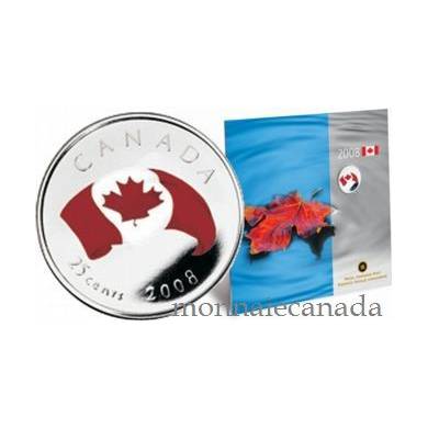 2008 - Oh Canada 25 Cents Coloured - gift set Commemorative