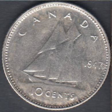 1947 ML - EF - Canada 10 Cents