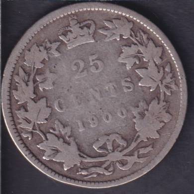 1900 - VG - Canada 25 Cents