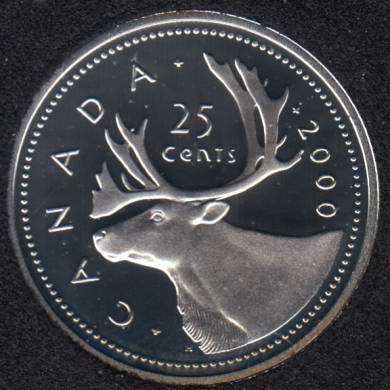 2000 - Proof - Silver - Canada 25 Cents