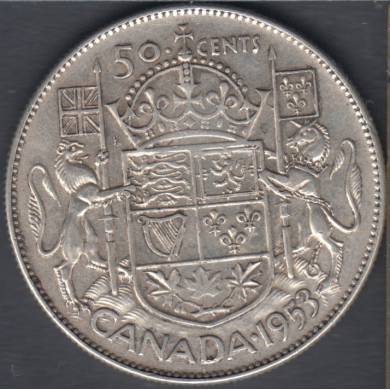 1953 - SD NSF - VF - Canada 50 Cents