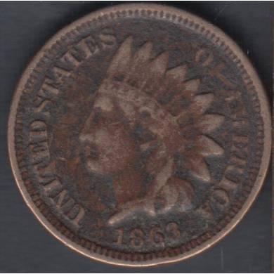 1863 - VG - Indian Head Small Cent