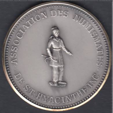 1974 - Association des Numismates de St-Hyacinthe - Fine Silver 12th Exposition - Medal - No Taxe