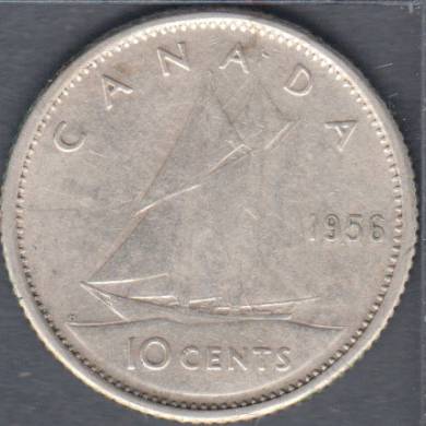 1956 - Dot - VF - Canada 10 Cents