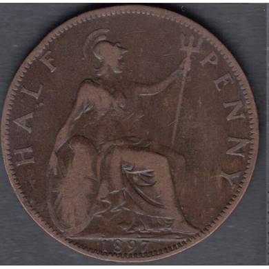1897 - 1/2 Penny- Grande Bretagne