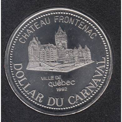 Quebec - 1992 Carnival of Quebec - Eff. 1992 / Château Frontenac - $2 Trade Dollar