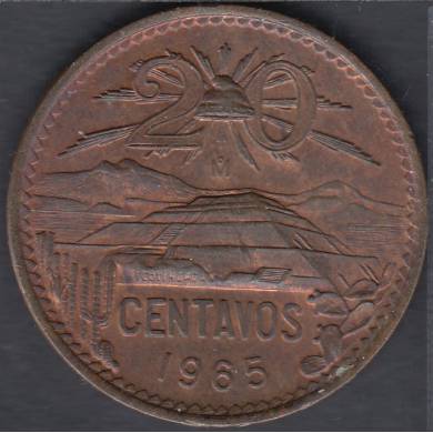 1965 Mo - 20 Centavos - Unc - Mexique