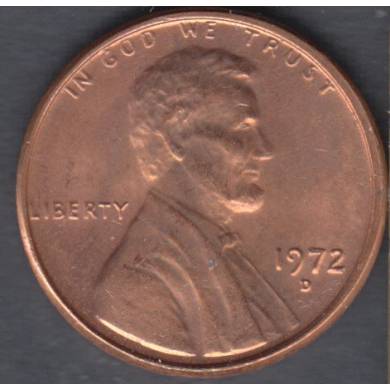 1972 D - B.Unc - Lincoln Small Cent USA