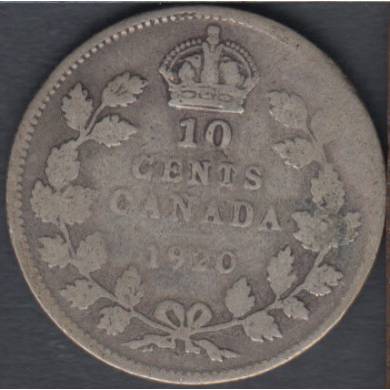 1920 - Good - Canada 10 Cents