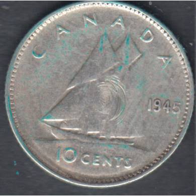 1945 - VF - Canada 10 Cents