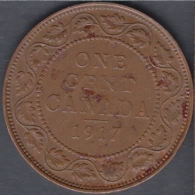1917 - F/VF - Canada Large Cent