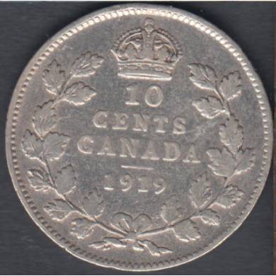 1919 - Fine - Canada 10 Cents