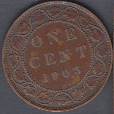 1903 - VF/EF - Canada Large Cent
