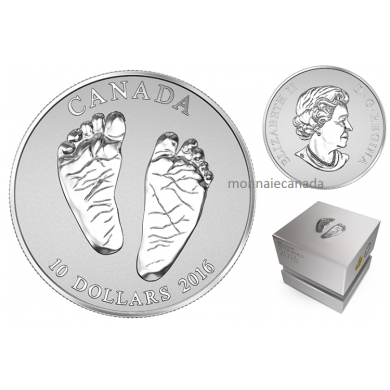 2016 - $10 - 1/2 oz. Fine Silver Baby Coin  Welcome to the World