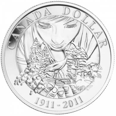 2011 - Dollar brillant en argent - Centenaire de Parcs Canada