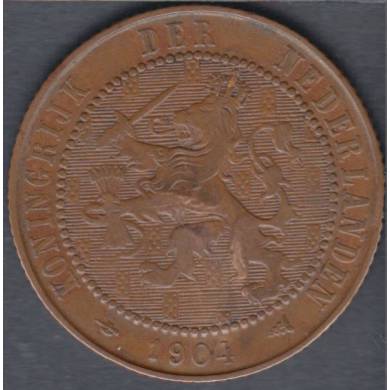 1904 - 2 1/2 Cents - Netherlands