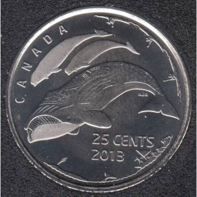 Canada 2013 Specimen Gem UNC Twenty-Five Cent Piece from Original Set!! 