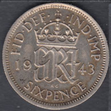 1943 - 6 Pence - Grande Bretagne