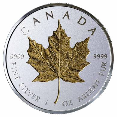 2019 - $20 - 1 oz. Pure Silver Coin - 40th Anniversary of the Gold Maple Leaf