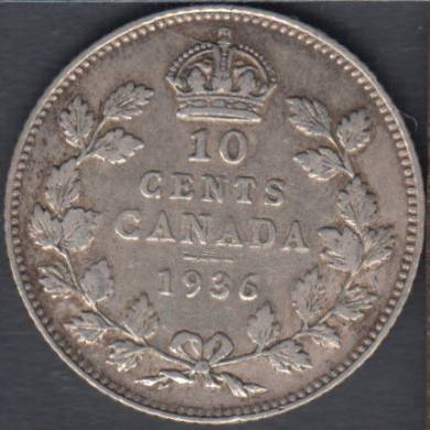 1936 - VF - Canada 10 Cents