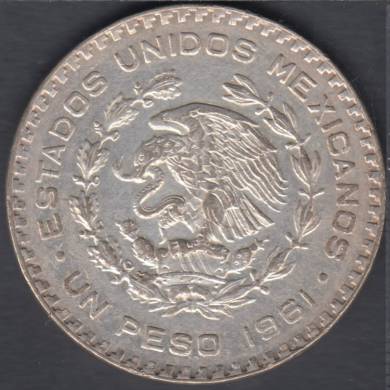 1961 Mo - 1 Peso - Mexique