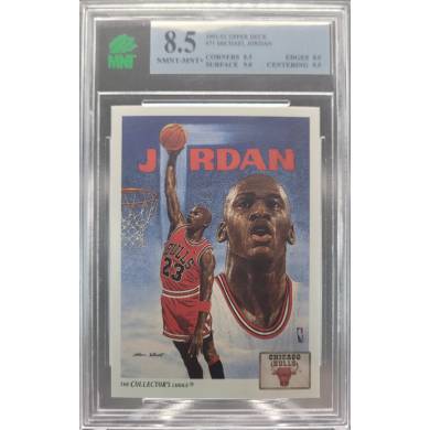 1991-92 Upper Deck #75 Michael Jordan Chicago Bulls Checklist 8.5 NMNT - MNT+