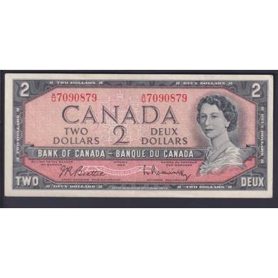 1954 $2 Dollars -EF- AU - Beattie Rasminsky - Prfixe A/U