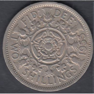 1953 - Florin (Two Shillings) - Grande  Bretagne