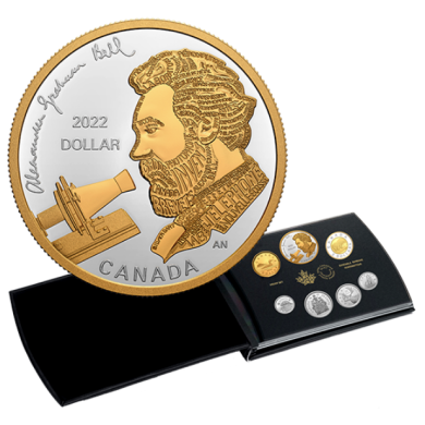 2022 - Ensemble preuve numismatique en argent pur  Alexander Graham Bell : Inventeur d'exception