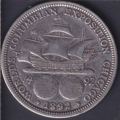 1892 - VF - World's Columbian Exposition - Commemorative 50 Cents USA