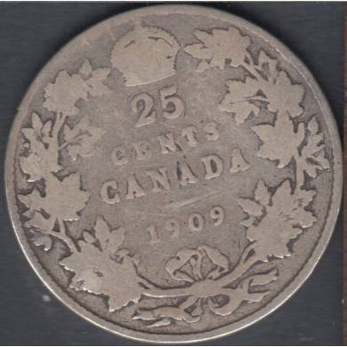 1909 - Good - Canada 25 Cents