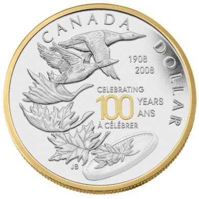 2008 - Dollar preuve numismatique en argent dition spciale  Centenaire de la Monnaie *** PICE SEULEMENT ***